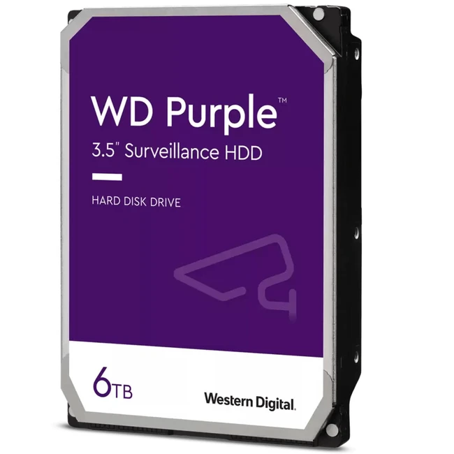 Внутренний накопитель Western Digital Purple WD62PURZ (HDD (классические), 6 ТБ, 3.5 дюйма, SATA)