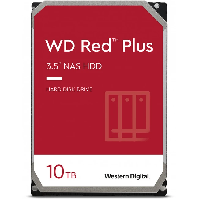 Внутренний жесткий диск Western Digital WD Red Plus WD101EFBX (HDD (классические), 10 ТБ, 3.5 дюйма, SATA)