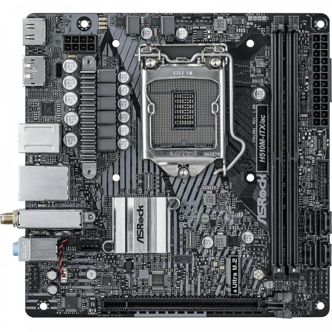 Материнская плата ASRock H510M-ITX/AC (Mini-ITX, LGA 1200)