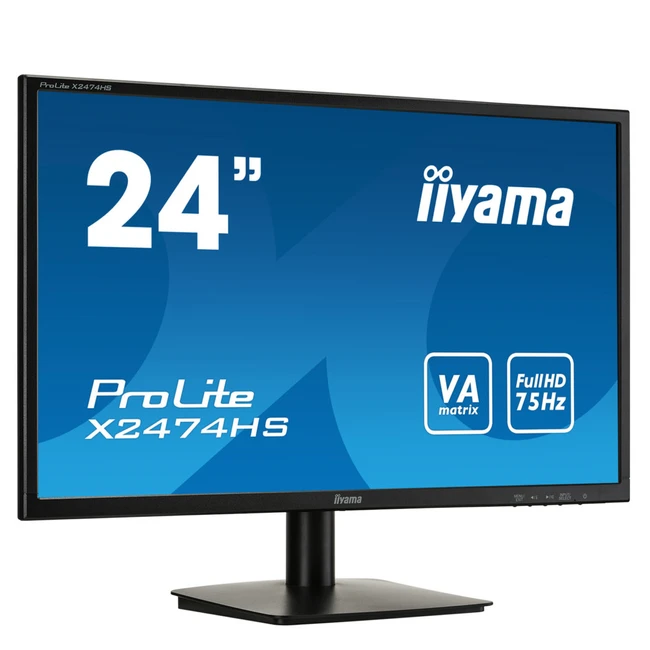 Монитор IIYAMA X2474HS-B1 (23.6 ", VA, Full HD 1920x1080 (16:9))