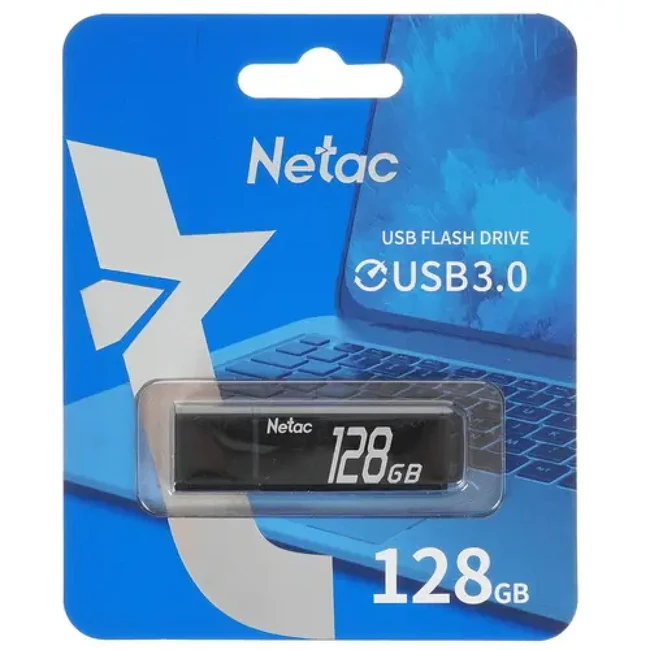 USB флешка (Flash) Netac U351 [NT03U351N-128G-30BK] 128 ГБ