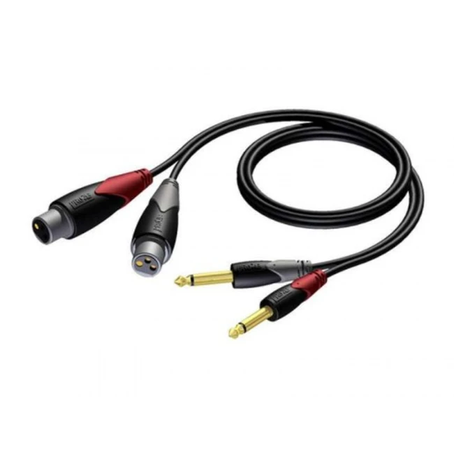 Кабель интерфейсный PROCAB Кабель межблочный CLA707/1,5 (RCA x2 - XLR x2)