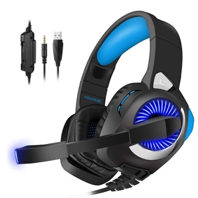 Наушники Microlab G4 Черно-Синий 36325