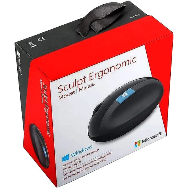 Мышь Microsoft Wireless Sculpt Ergonomic Mouse L6V-00005 (Имиджевая, Беспроводная)