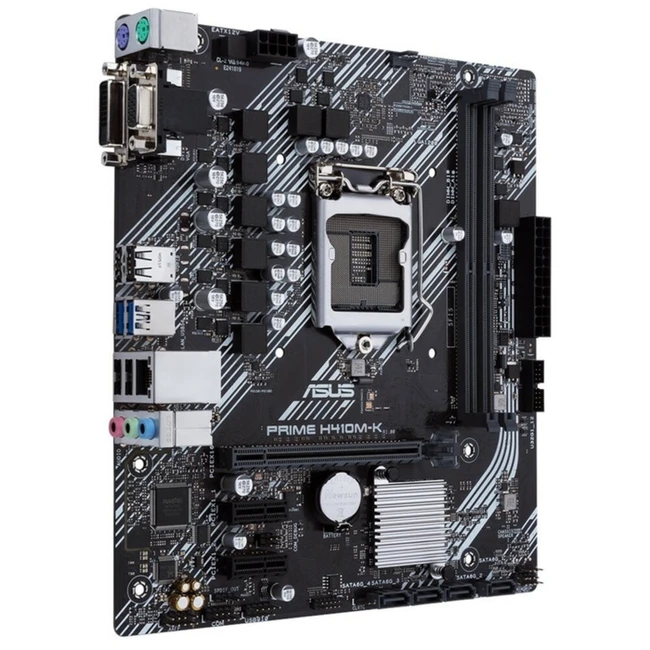 Материнская плата Asus H410M-K (Micro-ATX, LGA 1200)