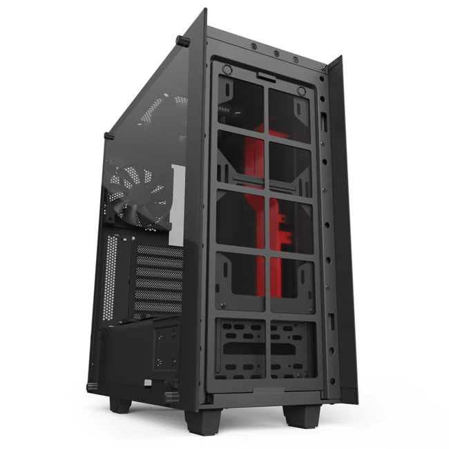 Корпус NZXT S340 Elite Black-Red CA-S340W-B4