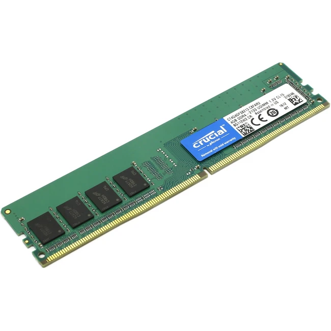 ОЗУ Crucial DDR4 4GB CT4G4DFS8213 DIMM, DDR4, 4 Гб, 2133 МГц