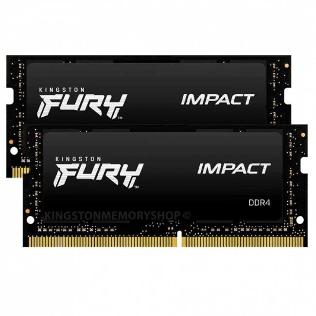 ОЗУ Kingston FURY Impact Gaming Memory 32 ГБ KF426S15IB1K2/32 (SO-DIMM, DDR4, 32 Гб (2 х 16 Гб), 2666 МГц)
