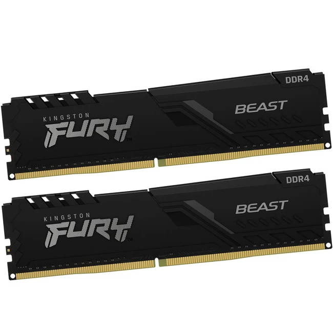 ОЗУ Kingston FURY Beast 64 ГБ KF432C16BBK2/64 DIMM, DDR4, 64 Гб (2 х 32 Гб), 3200 МГц