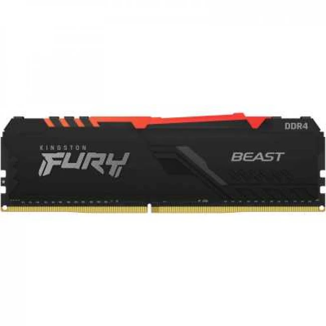 ОЗУ Kingston FURY Beast RGB Black KF437C19BB1A/16 DIMM, DDR4, 16 Гб, 3733 МГц