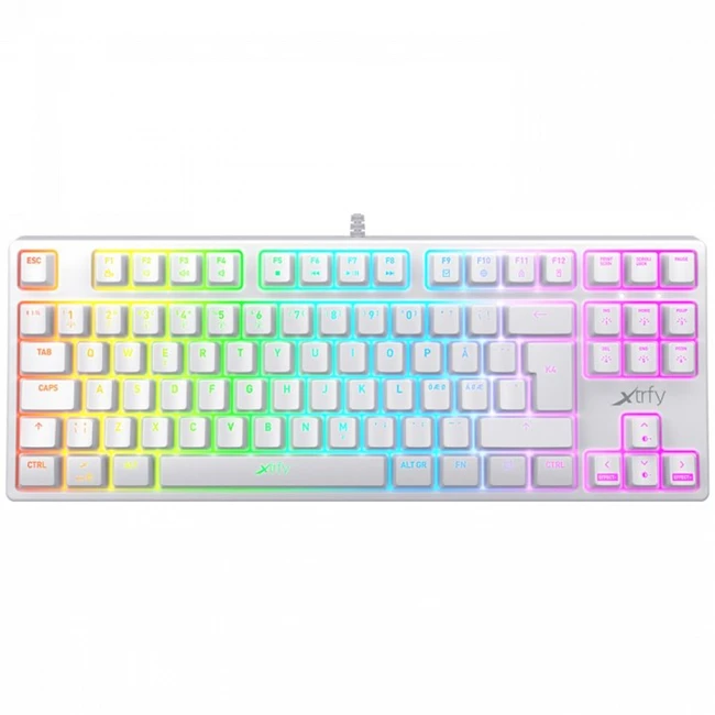 Клавиатура Xtrfy K4 TKL XG-K4-RGB-TKL-WH-R-RUS (Проводная, USB)