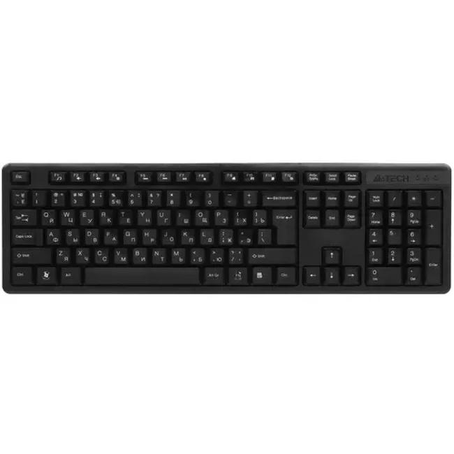 Клавиатура A4Tech KK-3 USB (BLACK) Проводная, USB