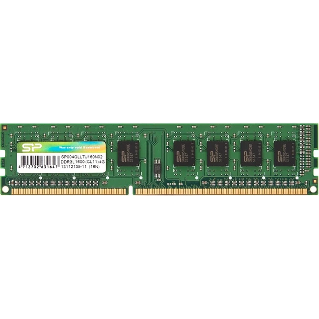 ОЗУ Silicon Power SP004GLLTU160N02 (DIMM, DDR3, 4 Гб, 1600 МГц)