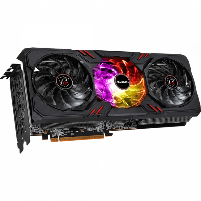 Видеокарта ASRock RX 6600XT Phantom Gaming D 8GB OC RX6600XT PGD 8GO (8 ГБ)