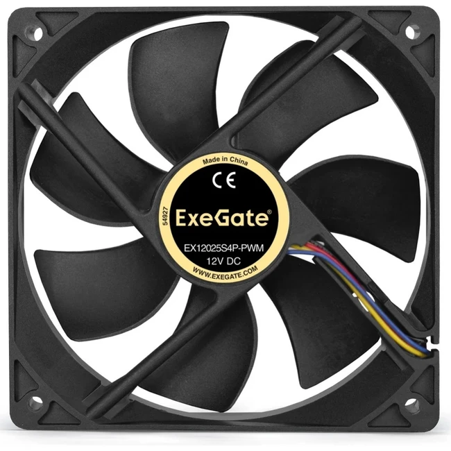 Система охлаждения ExeGate E12025S4P-PWM, 120x120x25 мм EX283393RUS Для системного блока