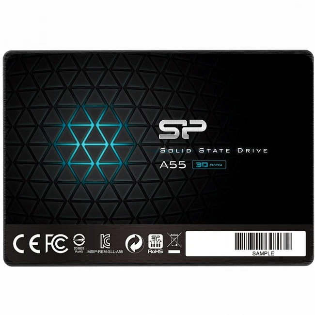 Жесткий диск Silicon Power A55 SP001TBSS3A55S25 SSD (твердотельные), 1 ТБ, 2.5 дюйма, SATA