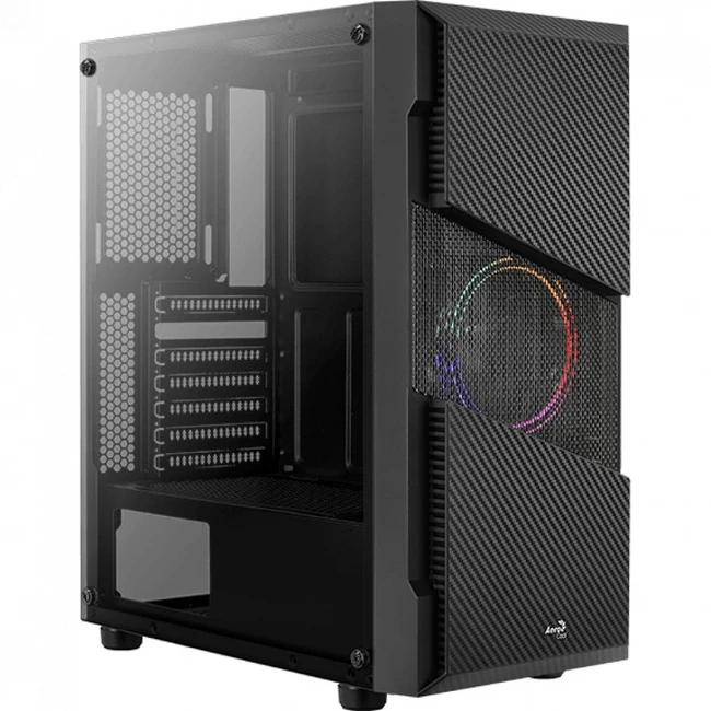 Корпус Aerocool Menace Saturn FRGB-G-BK-v1 (Игровые, Mid-Tower)
