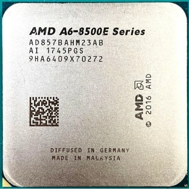 Процессор AMD PRO A6-8570E AM4 OEM AD857BAHM23AB (2, 3.0 ГГц, 1 МБ, OEM)