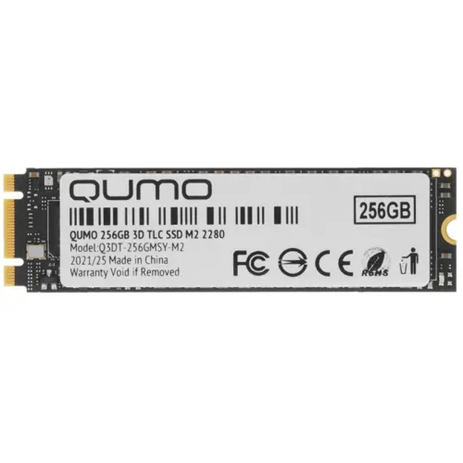 Внутренний жесткий диск Qumo Novation [Q3DT-256GMSY-M2] (SSD (твердотельные), 256 ГБ, M.2)