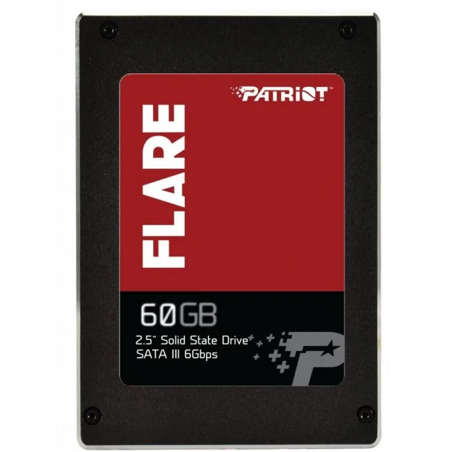 Жесткий диск Patriot Flare PFL60GS25SSDR SSD (твердотельные), 60 ГБ, 2.5 дюйма, SATA