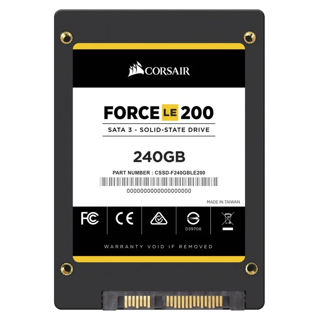 Внутренний накопитель Corsair Force Series™ LE200 CSSD-F240GBLE200 (SSD (твердотельные), 240 ГБ, 2.5 дюйма, SATA)