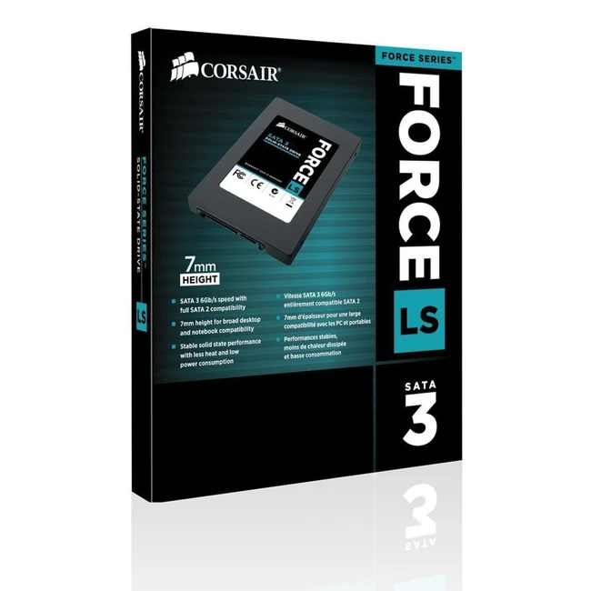Внутренний жесткий диск Corsair Force LS CSSD-F60GBLSB (SSD (твердотельные), 60 ГБ, 2.5 дюйма, SATA)