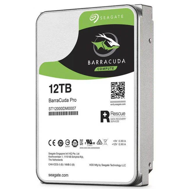 Внутренний накопитель Seagate Barracuda Pro ST12000DM0007 (HDD (классические), 12 ТБ, 3.5 дюйма, SATA)