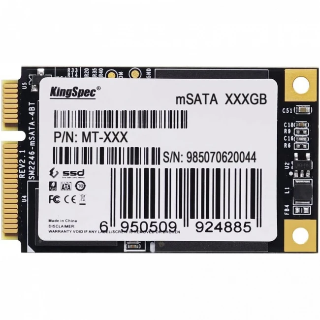 Жесткий диск KingSpec MT-256 SSD (твердотельные), 256 ГБ, mSATA, mini-SATA
