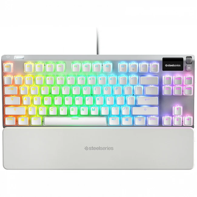 Клавиатура SteelSeries Apex 7 TKL Ghost US 64656 (Проводная, USB)