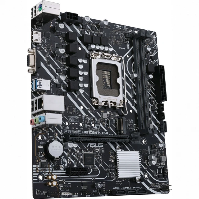Материнская плата Asus PRIME H610M-K D4 90MB1A10-M0EAY0 Micro-ATX, LGA 1700