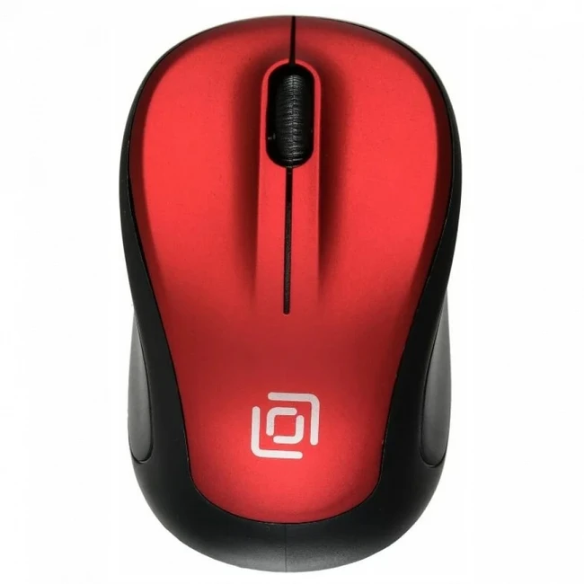 Мышь Oklick 665MW черный/красный 1025135 (Бюджетные, Беспроводная)