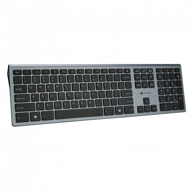Клавиатура Oklick 890S серый 1196549 Беспроводная, Bluetooth