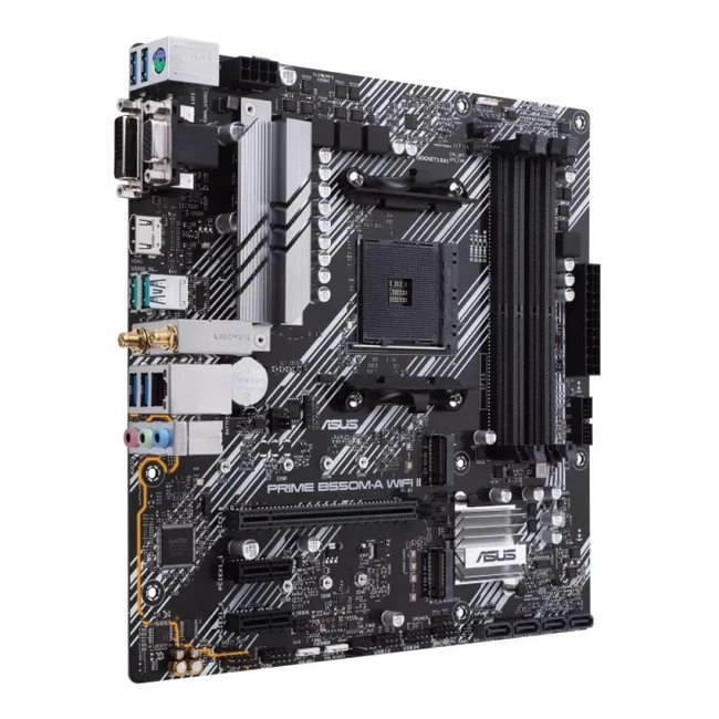 Материнская плата Asus PRIME B550M-A WIFI II Micro-ATX, AMD AM4