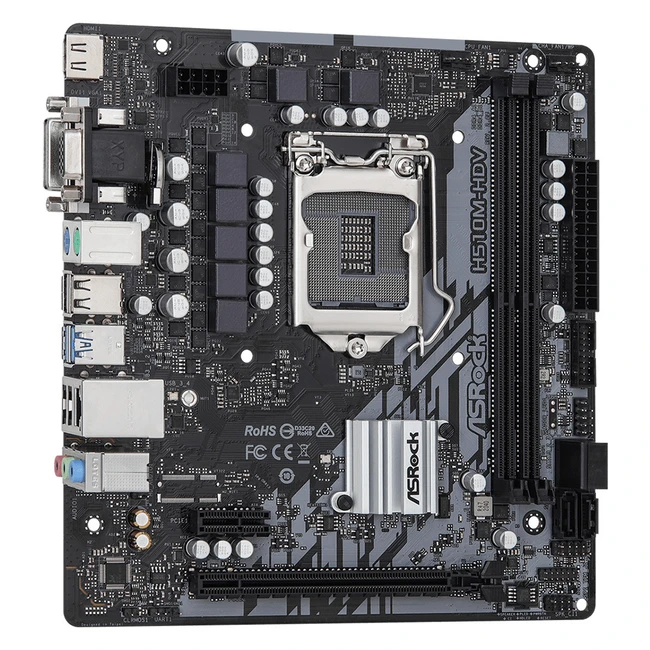 Материнская плата ASRock H510M-HDV R2.0 (Micro-ATX, LGA 1200)