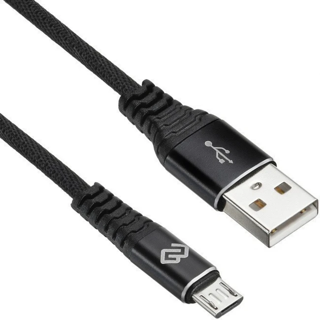 Кабель интерфейсный Digma MICROUSB-0.15M-BLK USB Type A - USB Type B micro