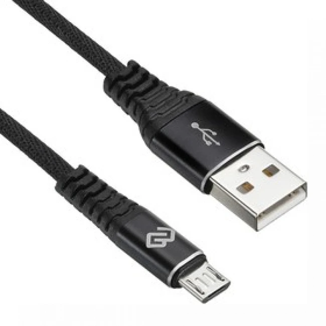 Кабель интерфейсный Digma MICROUSB-3M-BRAIDED-BLK (USB Type A - USB Type B micro)