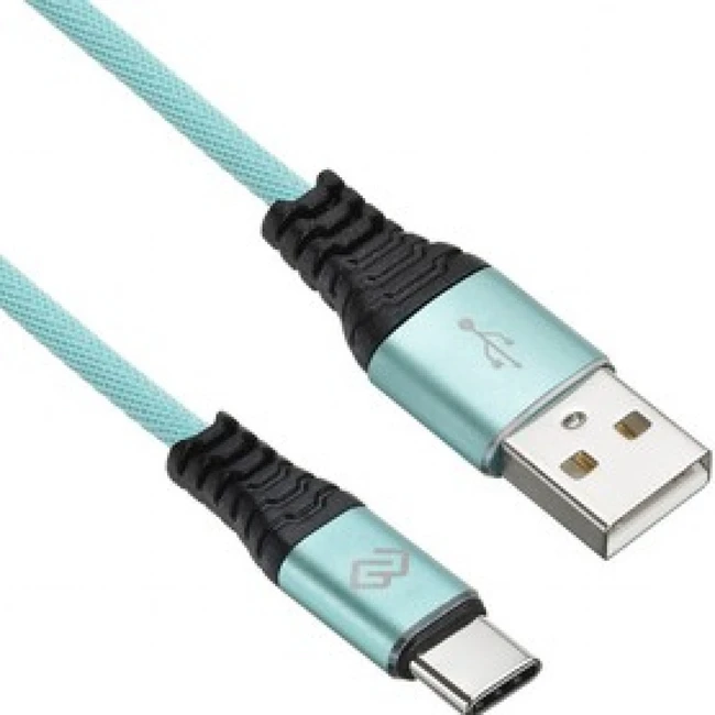 Кабель интерфейсный Digma TYPE-C-1.2M-BRAIDED-GR USB Type A - USB Type C
