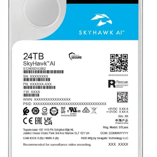 Внутренний накопитель Seagate ST24000VE002 (HDD (классические), 24 ТБ, 3.5 дюйма, SATA)