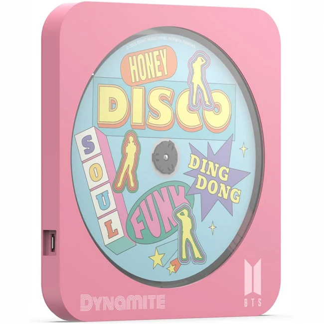 Оптический привод LG K-POP BTS Dynamite Multi OS DVD writer Pink External Slim GPM2MK10