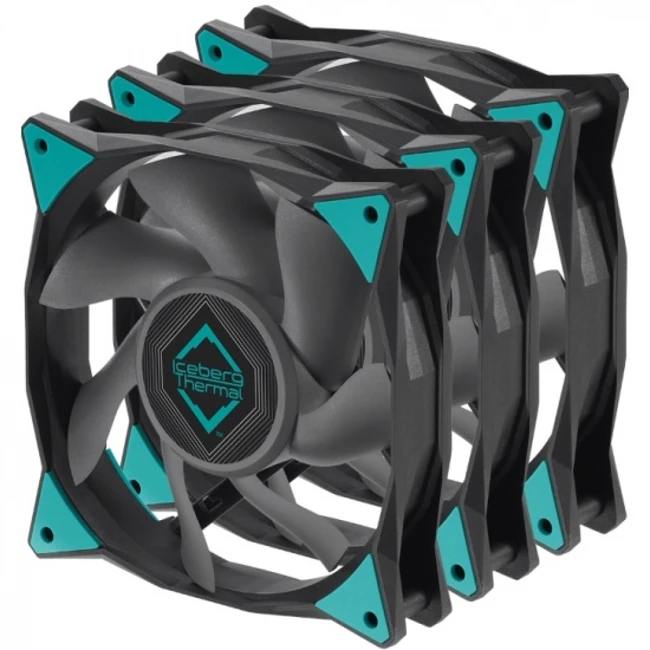 Охлаждение Iceberg Thermal IceGALE Xtra 3-pack IceGALEXtra120mmBLACK3P (Для системного блока)
