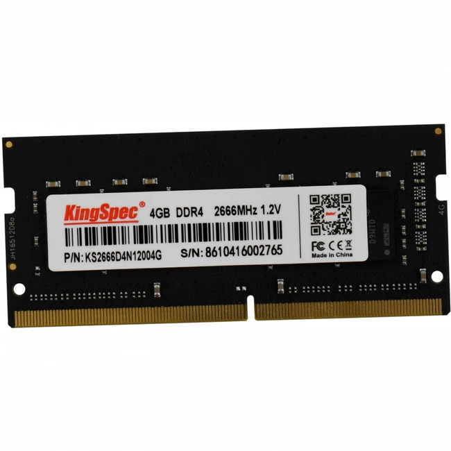 ОЗУ KingSpec 4 ГБ KS2666D4N12004G SO-DIMM, DDR4, 4 Гб, 2666 МГц