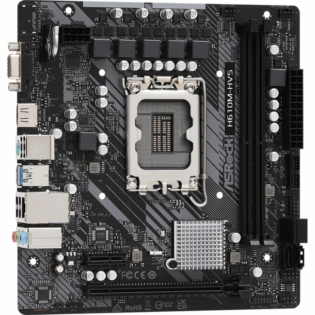 Материнская плата ASRock H610M-HVS (Micro-ATX, LGA 1700)