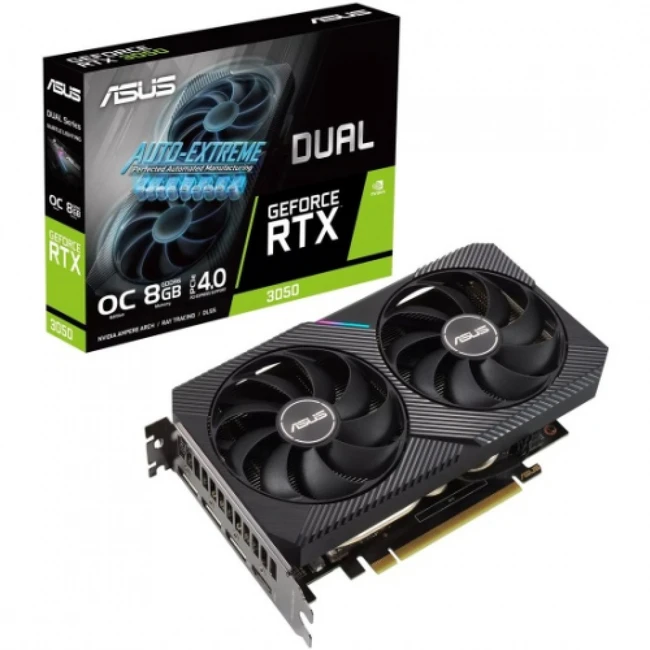 Видеокарта Asus GeForce RTX 3050 V2 OC Edition DUAL-RTX3050-O8G-V2_C (8 ГБ)