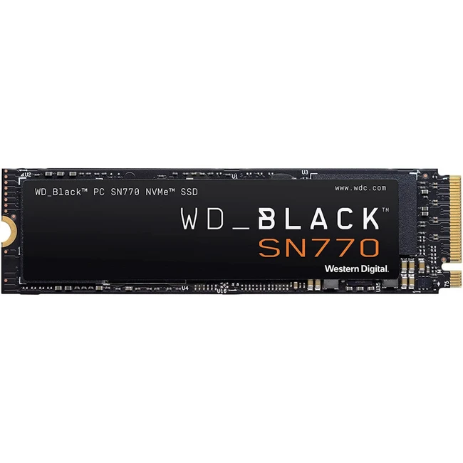 Внутренний жесткий диск Western Digital BLACK SN770 WDS100T3X0E (SSD (твердотельные), 1 ТБ, M.2, PCIe)