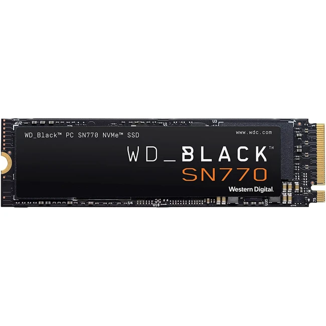 Жесткий диск Western Digital BLACK SN770 WDS500G3X0E SSD (твердотельные), 500 ГБ, M.2, PCIe