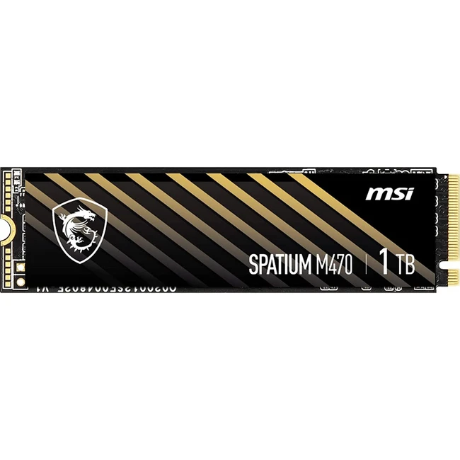 Внутренний жесткий диск MSI SPATIUM M470 SPATIUM M470 PCIe 4.0 NVMe M.2 1TB (SSD (твердотельные), 1 ТБ, M.2)