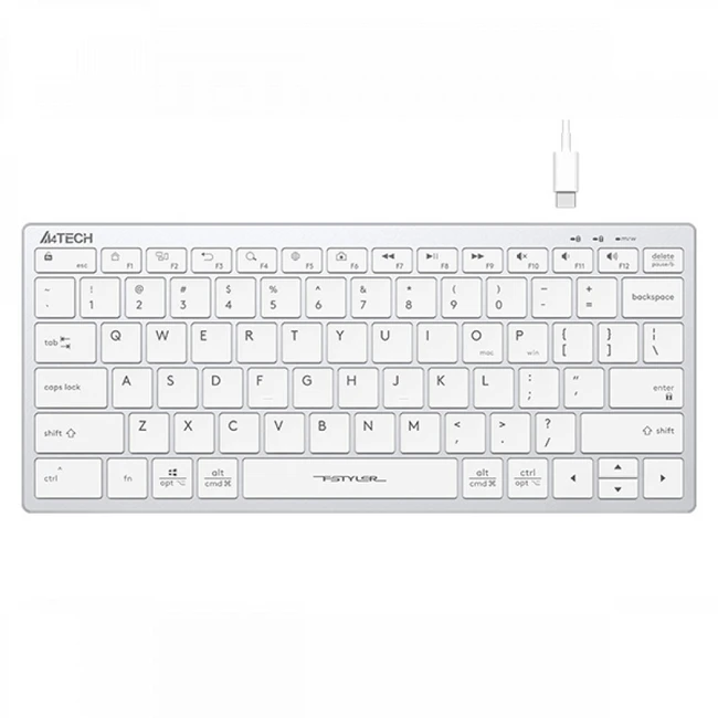 Клавиатура A4Tech Fstyler FX51 белый (Проводная, USB)