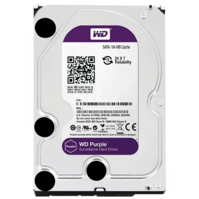 Внутренний жесткий диск Western Digital Purple WD20PURX-78 (HDD (классические), 2 ТБ, 3.5 дюйма, SATA)
