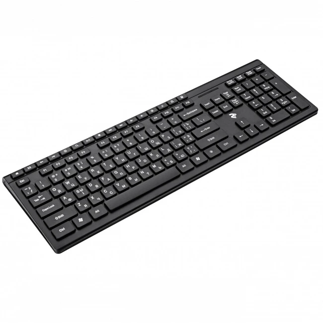 Клавиатура 2E KS210 Slim WL Black 2E-KS210WB (Беспроводная, USB)