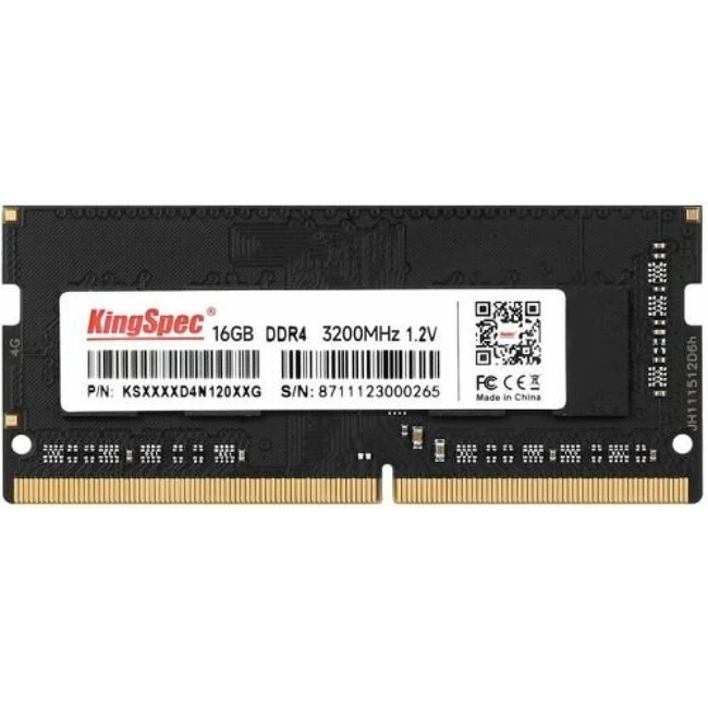 ОЗУ KingSpec 16 GB KS3200D4N12016G SO-DIMM, DDR4, 16 Гб, 3200 МГц